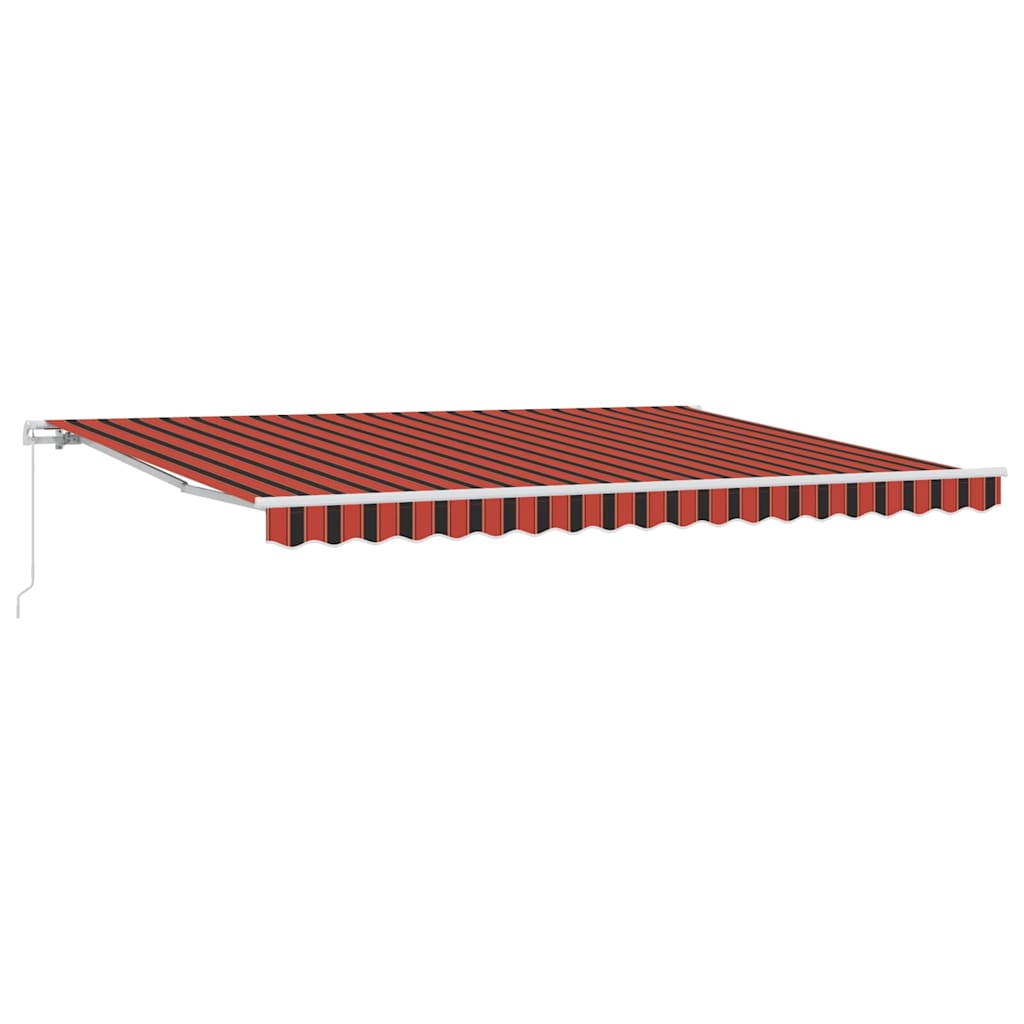 Udtrækkelig markise Orange og Brun 450 × 300 cm