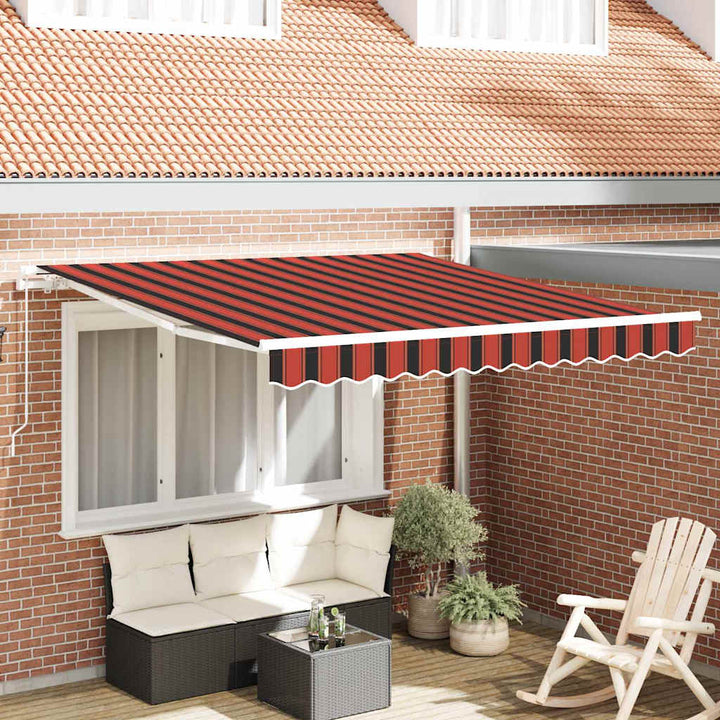 Udtrækkelig markise Orange og Brun 350 x 250 cm