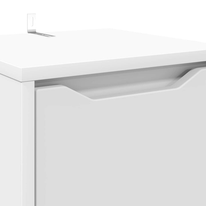 Badeværelsesskab Hvid 30,5 x 30 x 101 cm Konstrueret træ