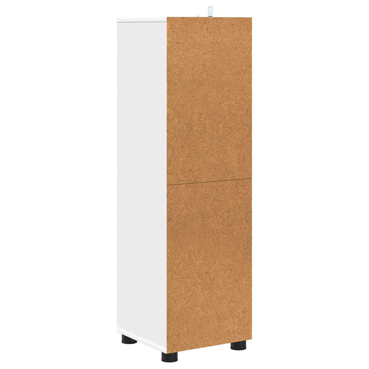 Badeværelsesskab Hvid 30,5 x 30 x 101 cm Konstrueret træ
