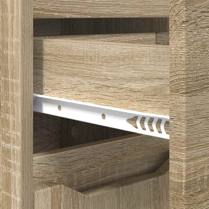Badeværelsesskab Sonoma eg 30,5 x 30 x 101 cm Konstrueret træ