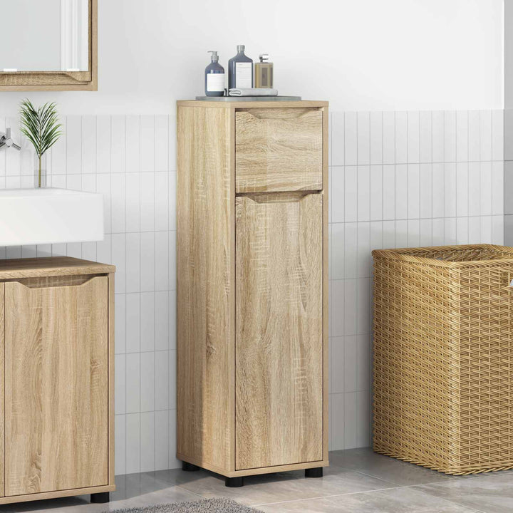 Badeværelsesskab Sonoma eg 30,5 x 30 x 101 cm Konstrueret træ