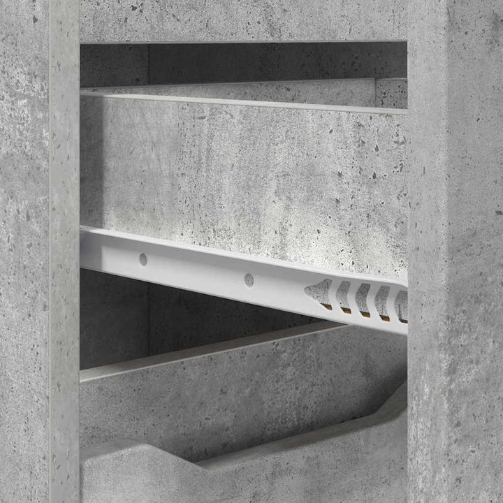 Badeværelsesskab Beton Grå 30,5 x 30 x 101 cm Konstrueret træ