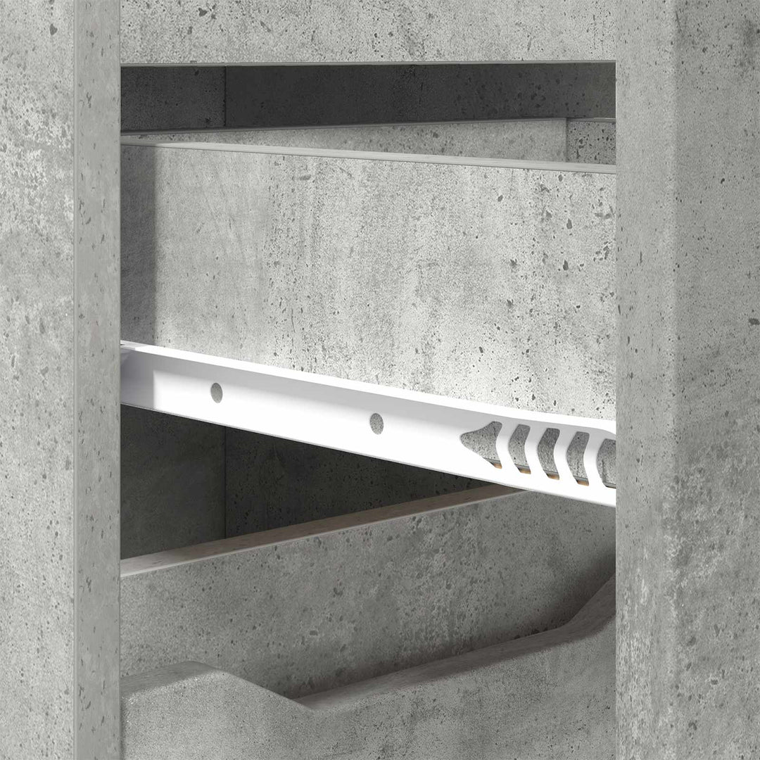 Badeværelsesskab Beton Grå 30,5 x 30 x 101 cm Konstrueret træ