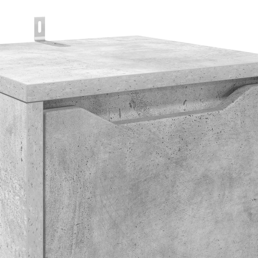 Badeværelsesskab Beton Grå 30,5 x 30 x 101 cm Konstrueret træ