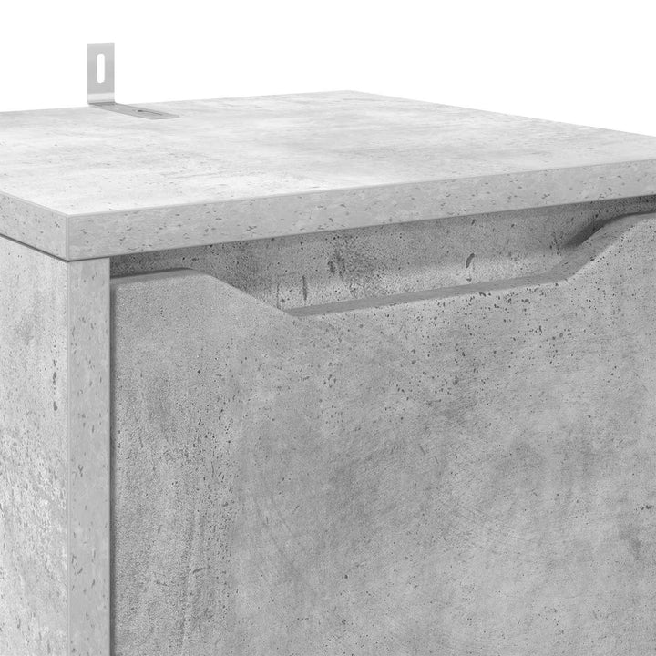 Badeværelsesskab Beton Grå 30,5 x 30 x 101 cm Konstrueret træ