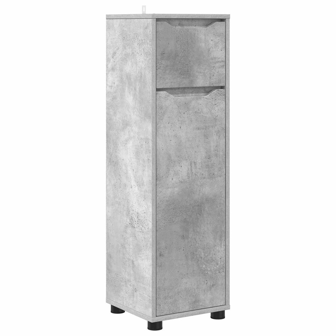 Badeværelsesskab Beton Grå 30,5 x 30 x 101 cm Konstrueret træ