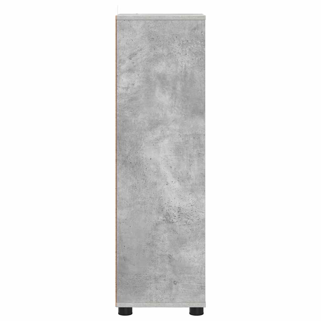 Badeværelsesskab Beton Grå 30,5 x 30 x 101 cm Konstrueret træ