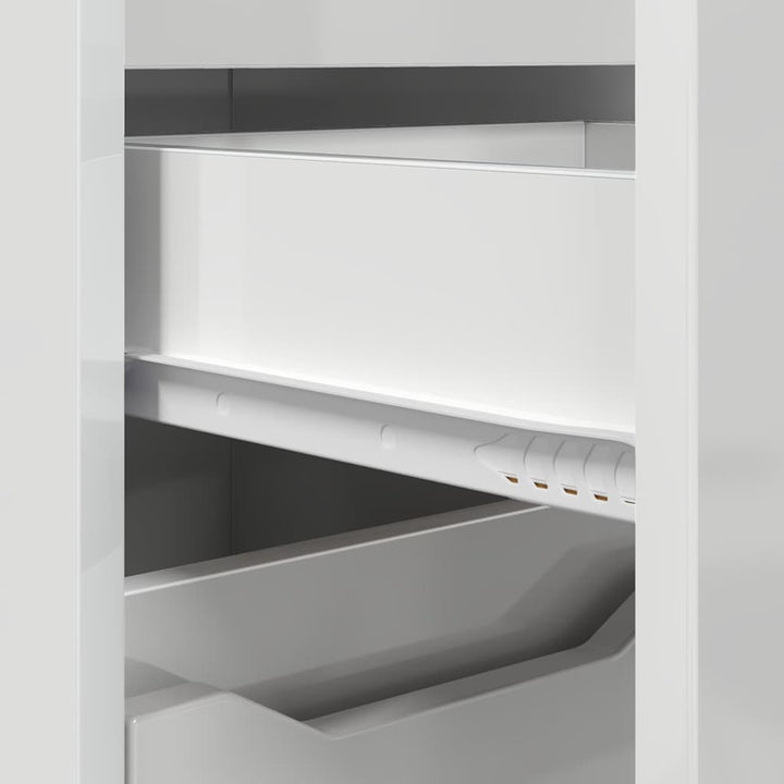 Badeværelsesskab Høj gloss hvid 30,5 x 30 x 101 cm