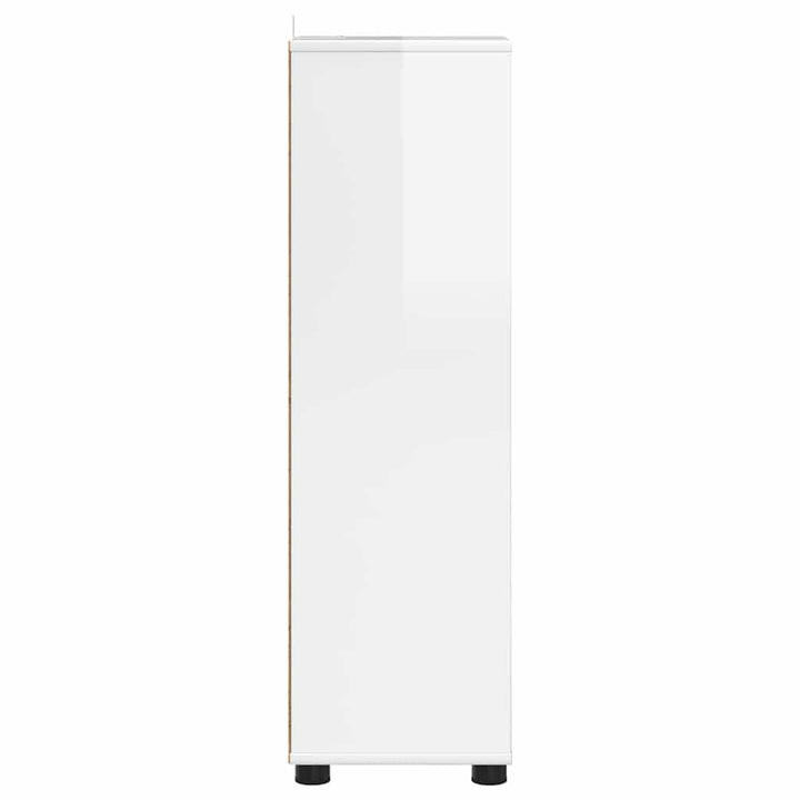 Badeværelsesskab Høj gloss hvid 30,5 x 30 x 101 cm