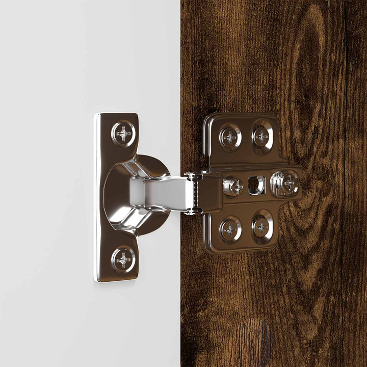 Badeværelsesskab Røget eg 30,5 x 30 x 101 cm Konstrueret træ
