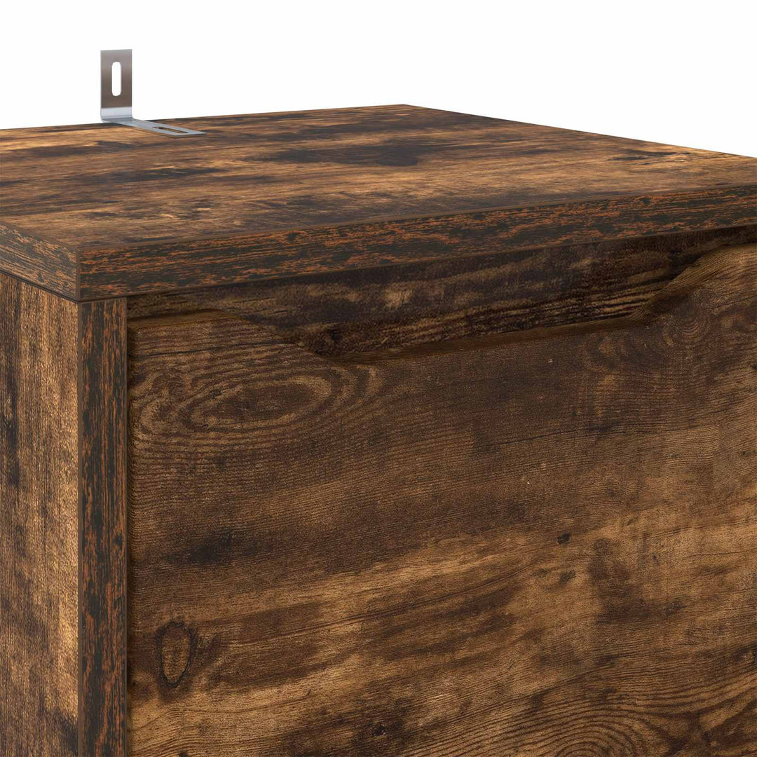 Badeværelsesskab Røget eg 30,5 x 30 x 101 cm Konstrueret træ