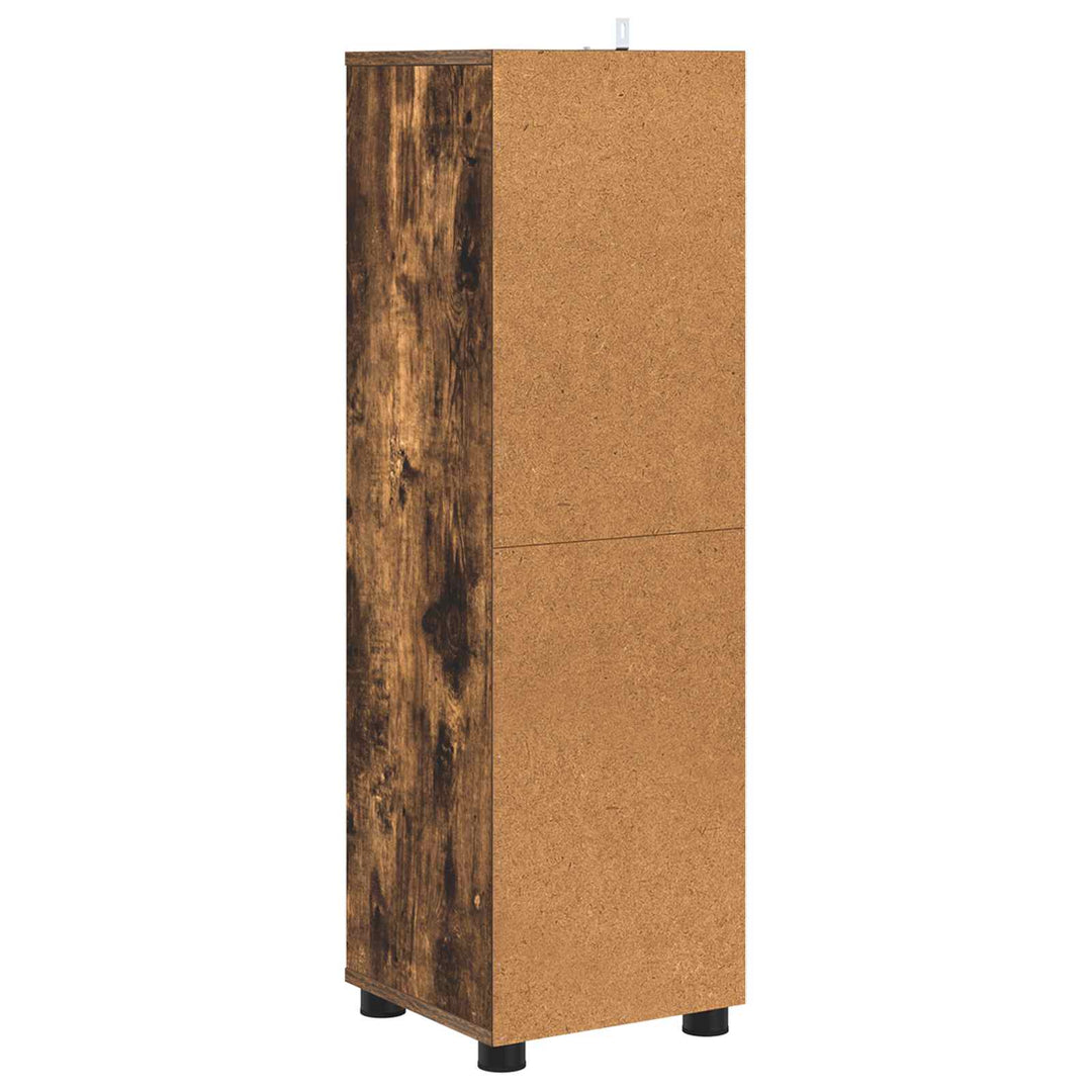Badeværelsesskab Røget eg 30,5 x 30 x 101 cm Konstrueret træ