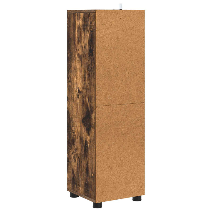Badeværelsesskab Røget eg 30,5 x 30 x 101 cm Konstrueret træ
