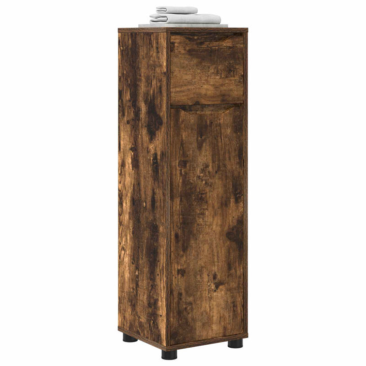 Badeværelsesskab Røget eg 30,5 x 30 x 101 cm Konstrueret træ