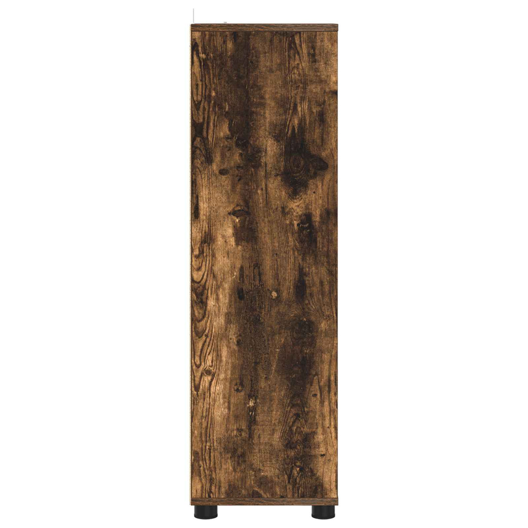 Badeværelsesskab Røget eg 30,5 x 30 x 101 cm Konstrueret træ