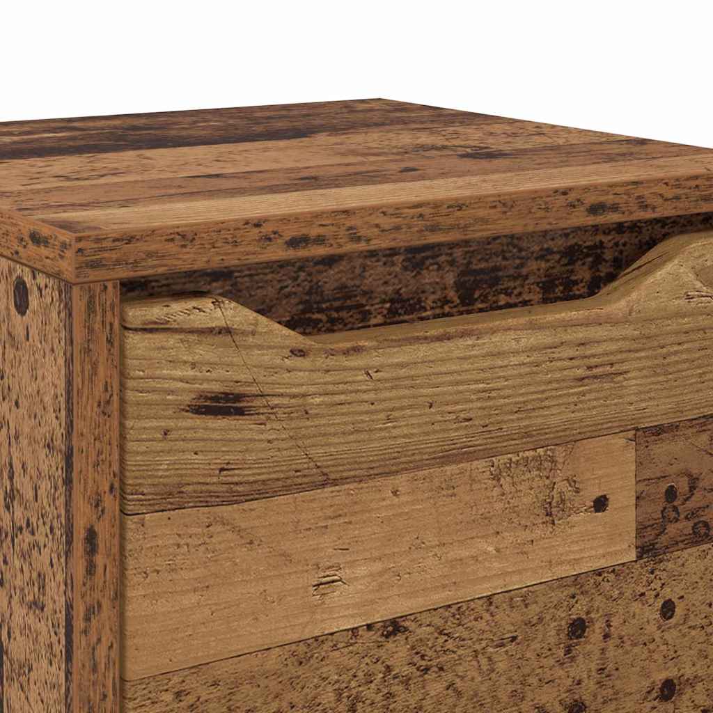 Badeværelsesskab Gammelt træ 30,5 x 30 x 101 cm Konstrueret træ