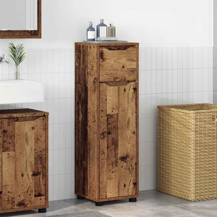 Badeværelsesskab Gammelt træ 30,5 x 30 x 101 cm Konstrueret træ