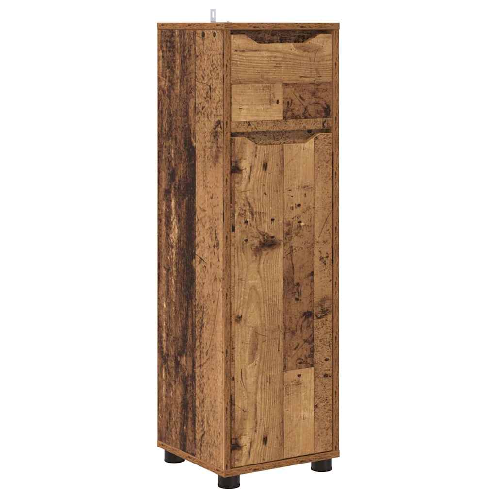 Badeværelsesskab Gammelt træ 30,5 x 30 x 101 cm Konstrueret træ