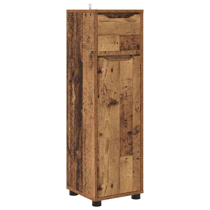 Badeværelsesskab Gammelt træ 30,5 x 30 x 101 cm Konstrueret træ