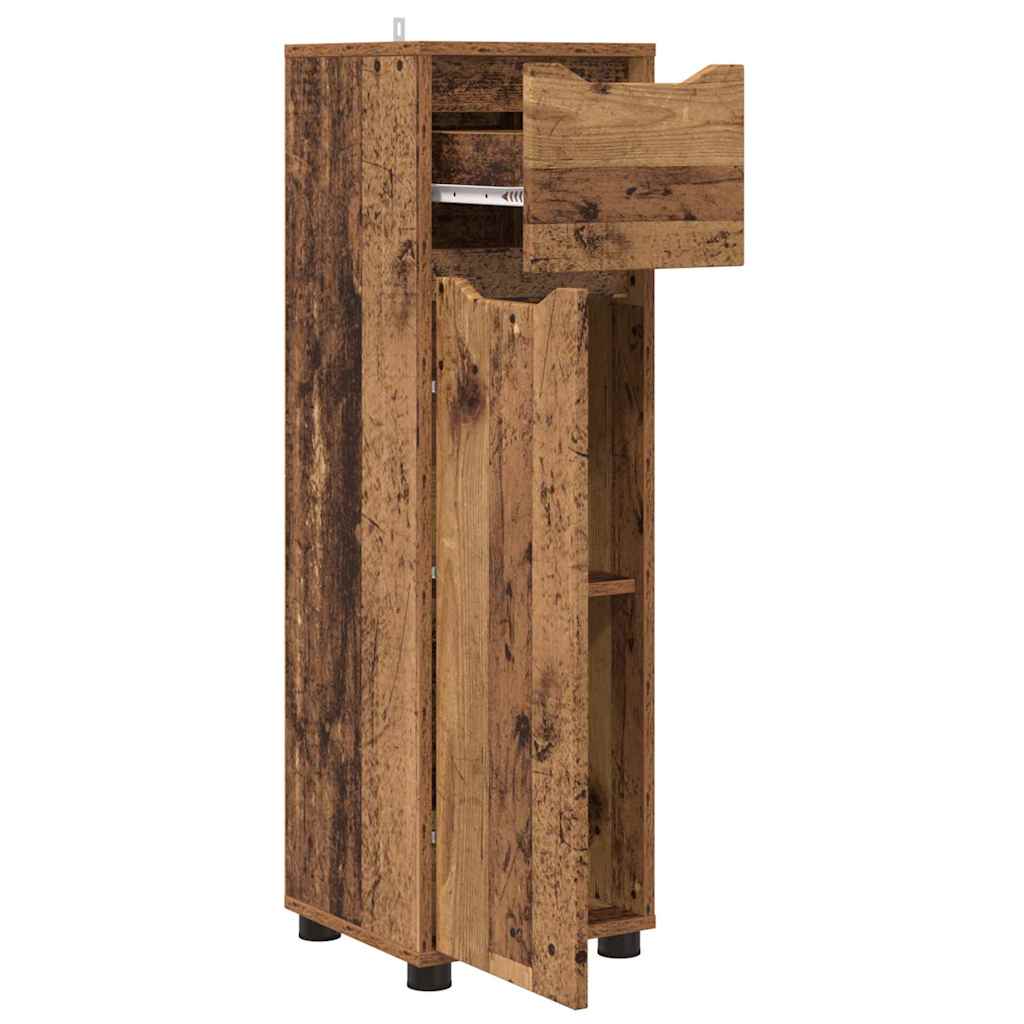 Badeværelsesskab Gammelt træ 30,5 x 30 x 101 cm Konstrueret træ