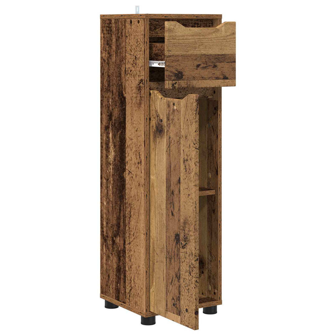 Badeværelsesskab Gammelt træ 30,5 x 30 x 101 cm Konstrueret træ