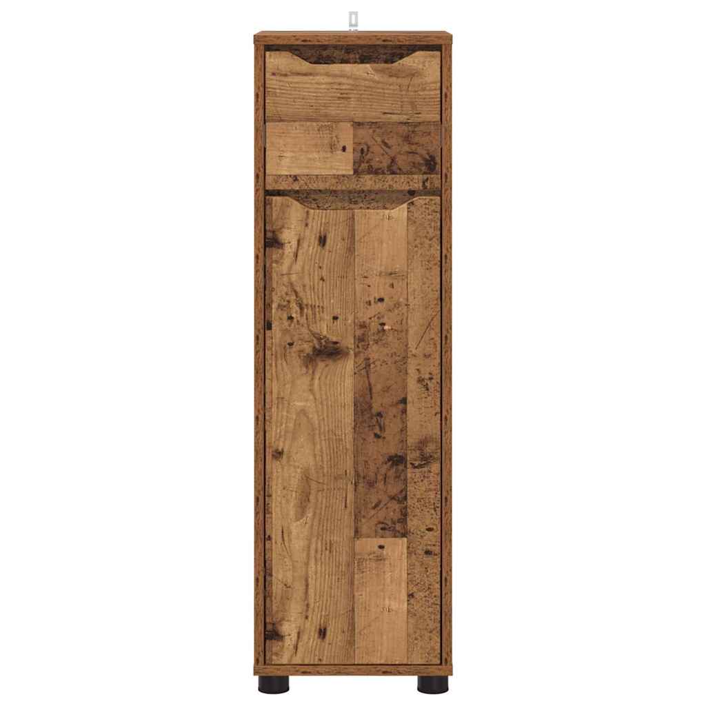 Badeværelsesskab Gammelt træ 30,5 x 30 x 101 cm Konstrueret træ
