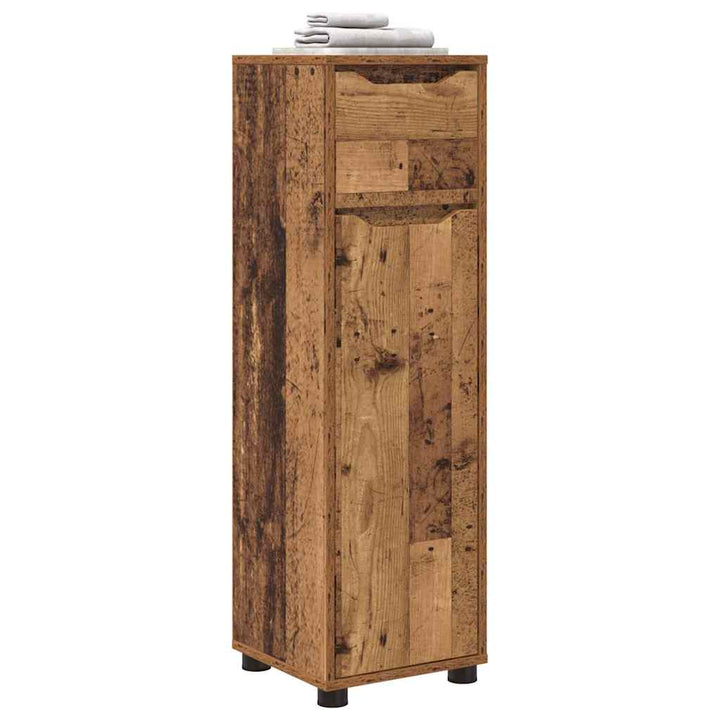 Badeværelsesskab Gammelt træ 30,5 x 30 x 101 cm Konstrueret træ