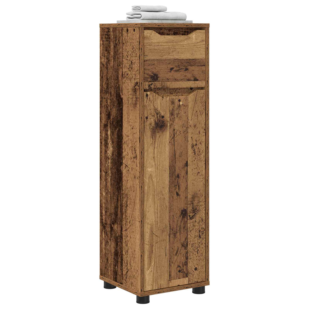 Badeværelsesskab Gammelt træ 30,5 x 30 x 101 cm Konstrueret træ