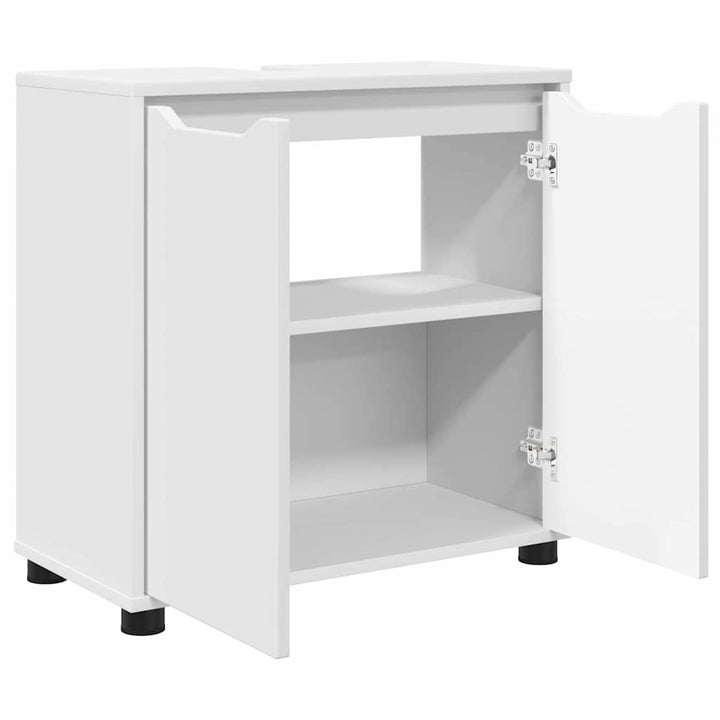 Badeværelse vaskeskab Hvid 60 x 30 x 60 cm Konstrueret træ