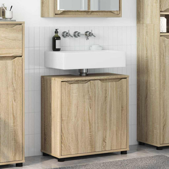 Badeværelse vaskeskab Sonoma eg 60 x 30 x 60 cm Konstrueret træ