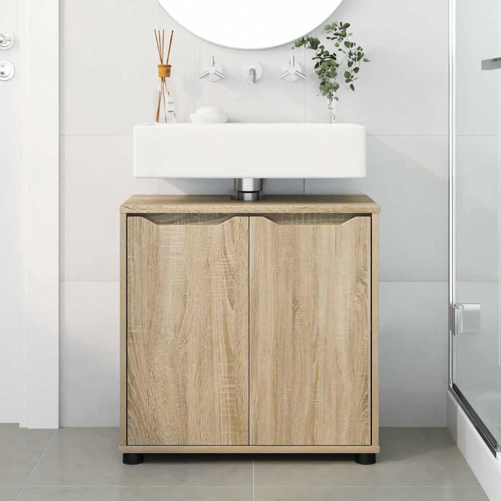 Badeværelse vaskeskab Sonoma eg 60 x 30 x 60 cm Konstrueret træ