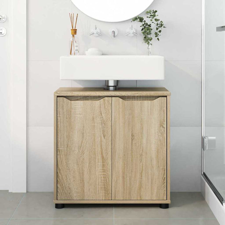 Badeværelse vaskeskab Sonoma eg 60 x 30 x 60 cm Konstrueret træ