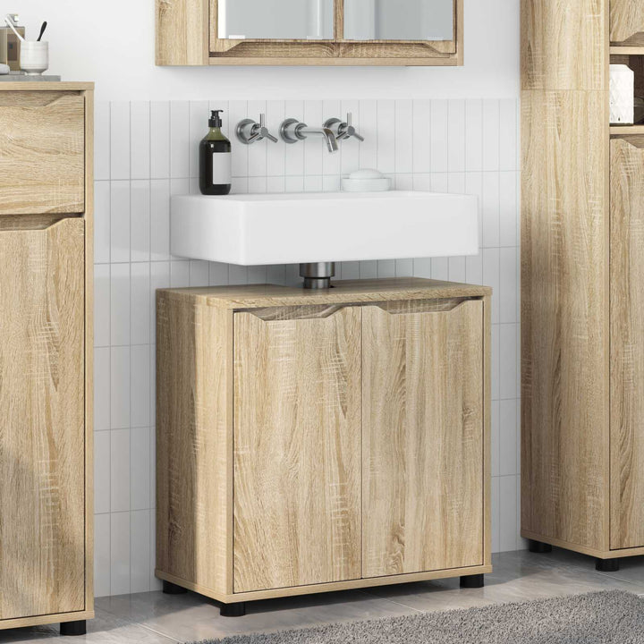 Badeværelse vaskeskab Sonoma eg 60 x 30 x 60 cm Konstrueret træ