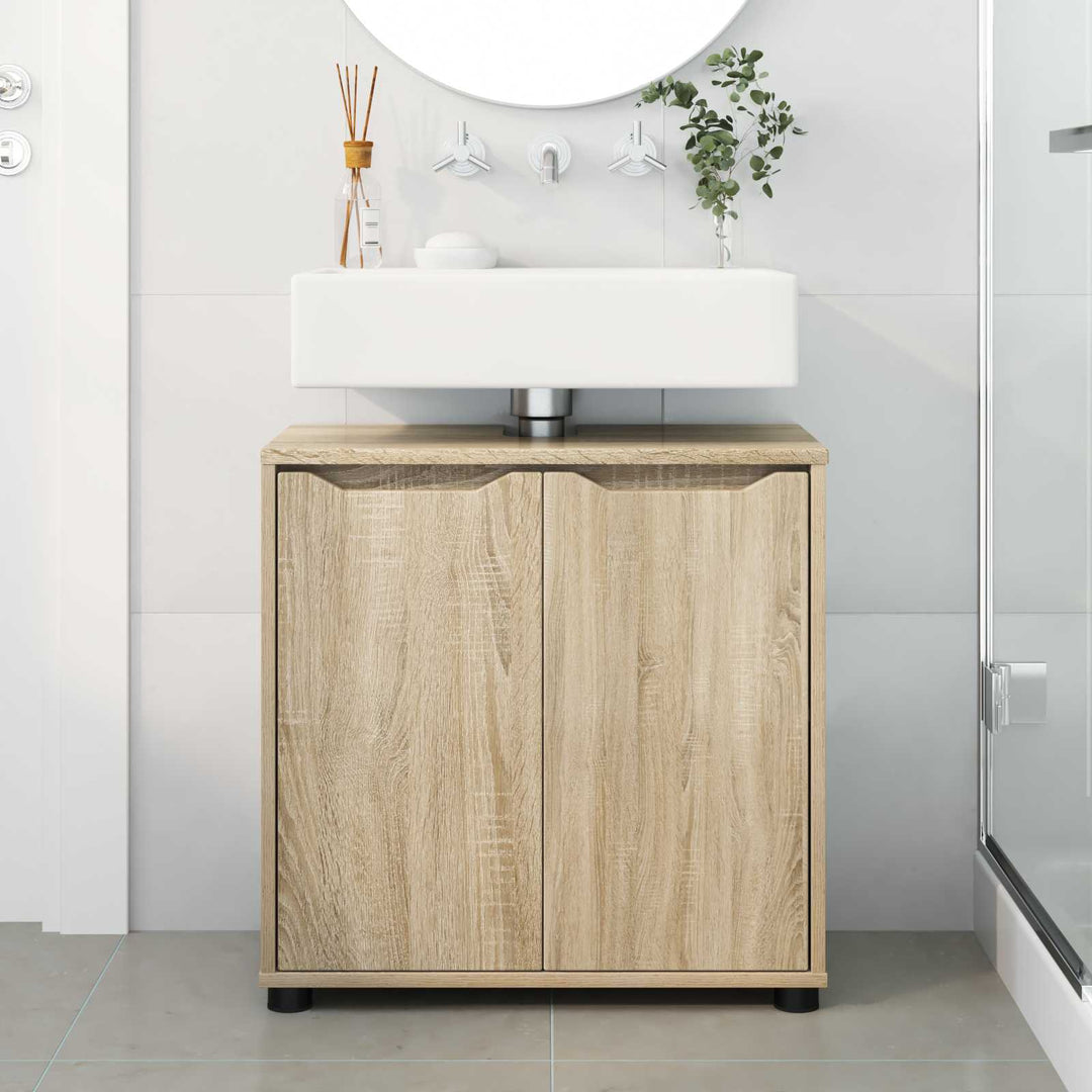 Badeværelse vaskeskab Sonoma eg 60 x 30 x 60 cm Konstrueret træ