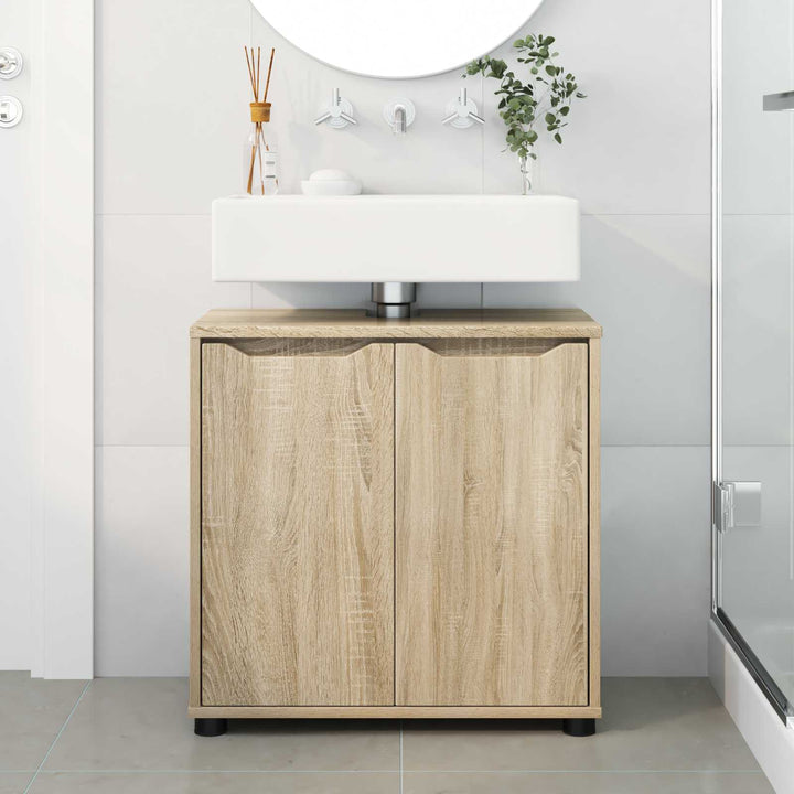 Badeværelse vaskeskab Sonoma eg 60 x 30 x 60 cm Konstrueret træ