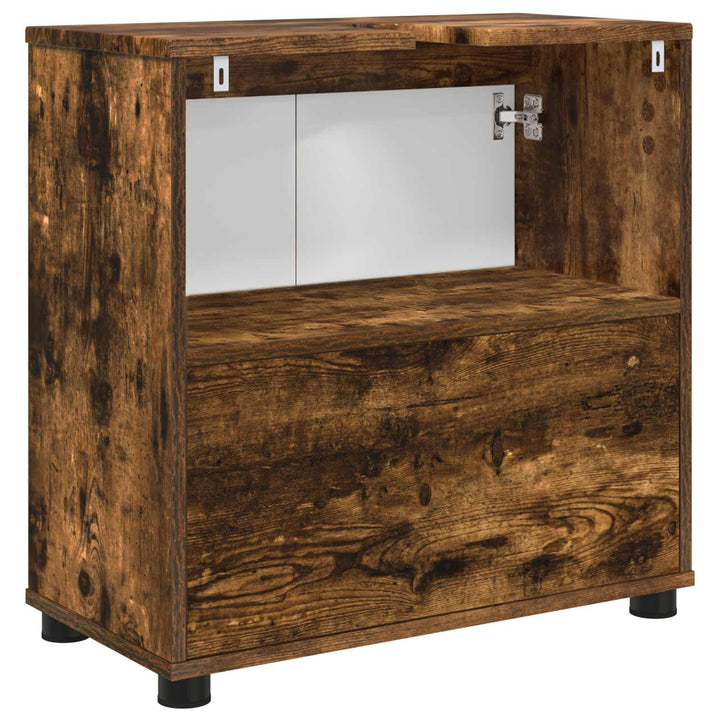 Badeværelse vaskeskab Røget eg 60 x 30 x 60 cm Konstrueret træ