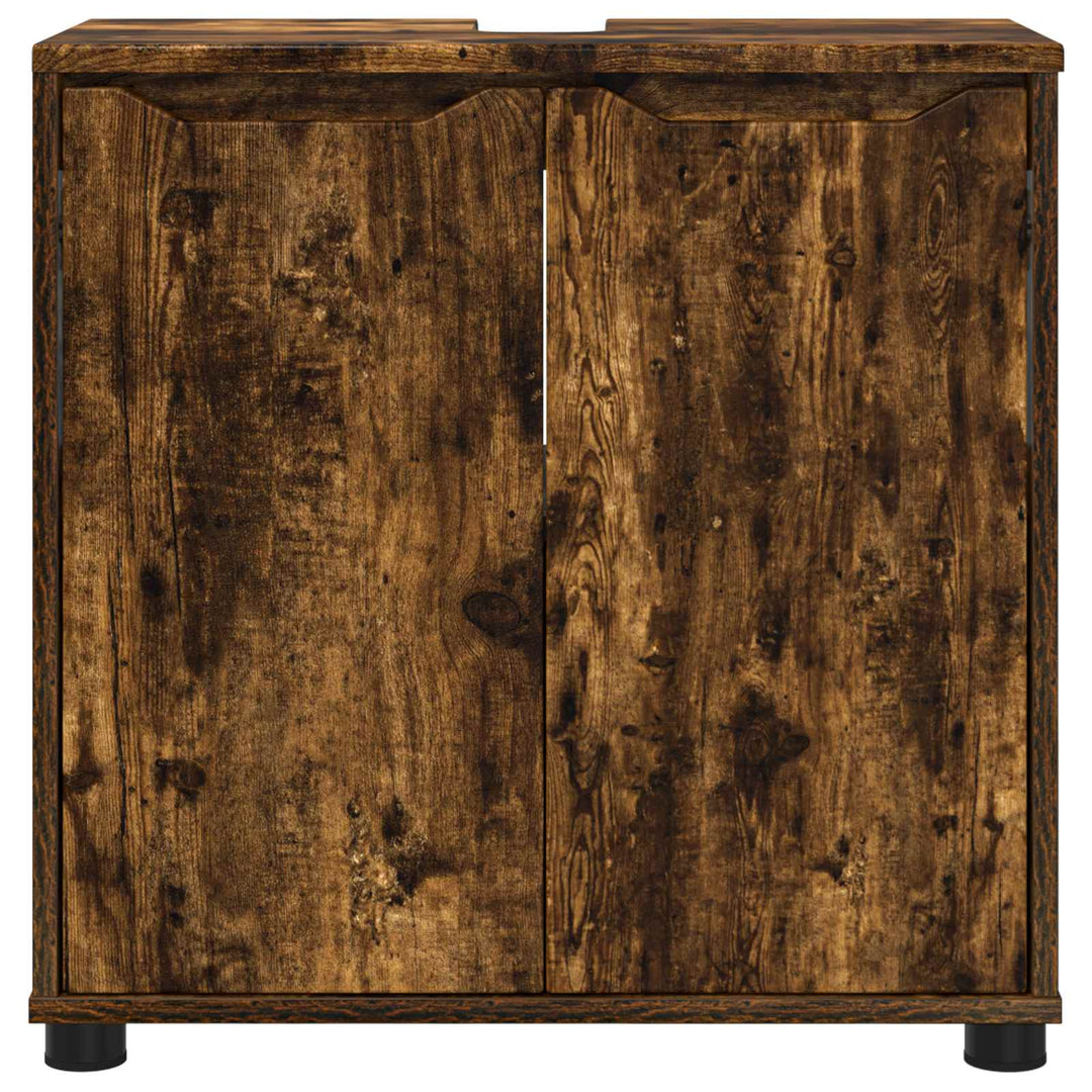 Badeværelse vaskeskab Røget eg 60 x 30 x 60 cm Konstrueret træ