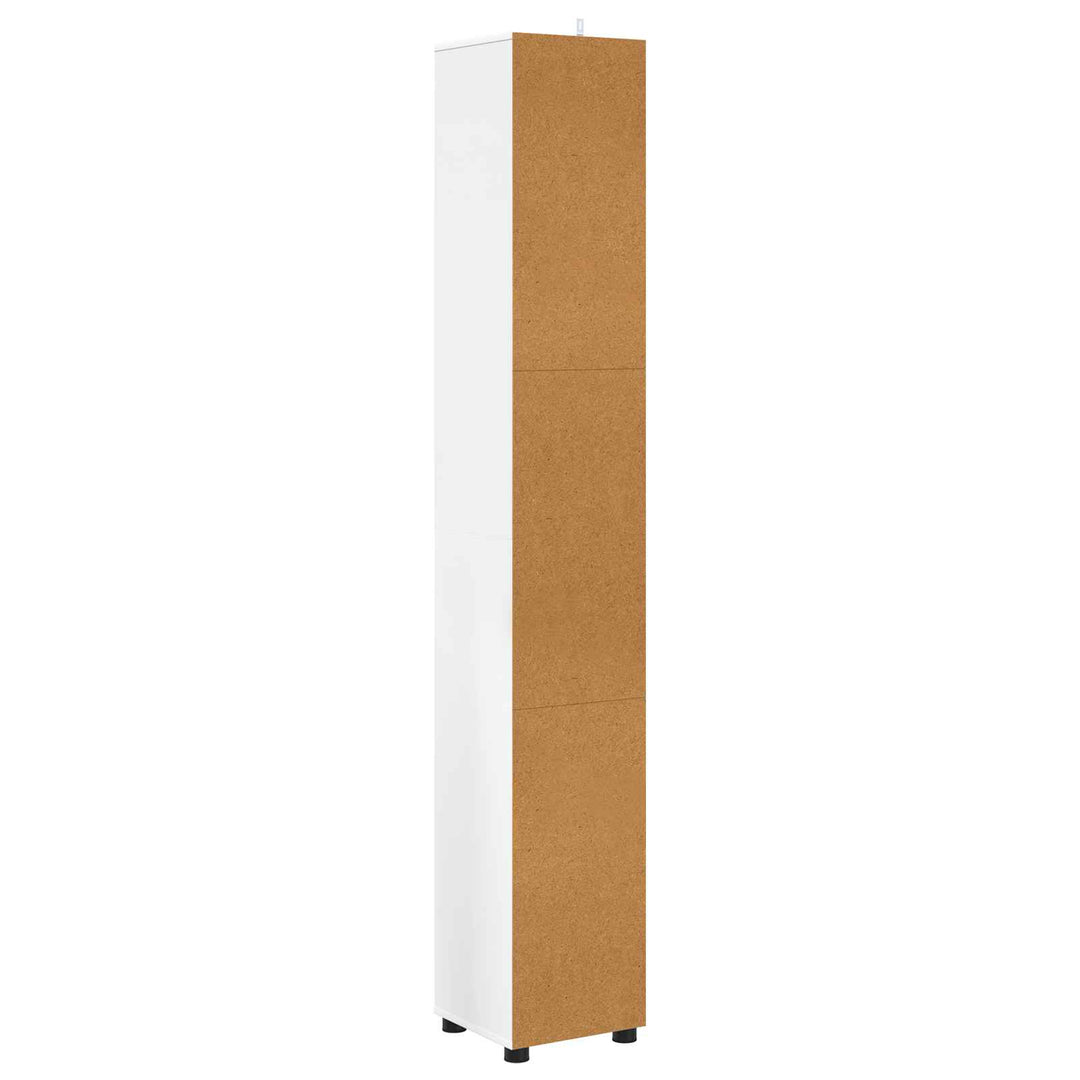 Badeværelsesskab Hvid 30,5 x 30 x 195 cm Konstrueret træ