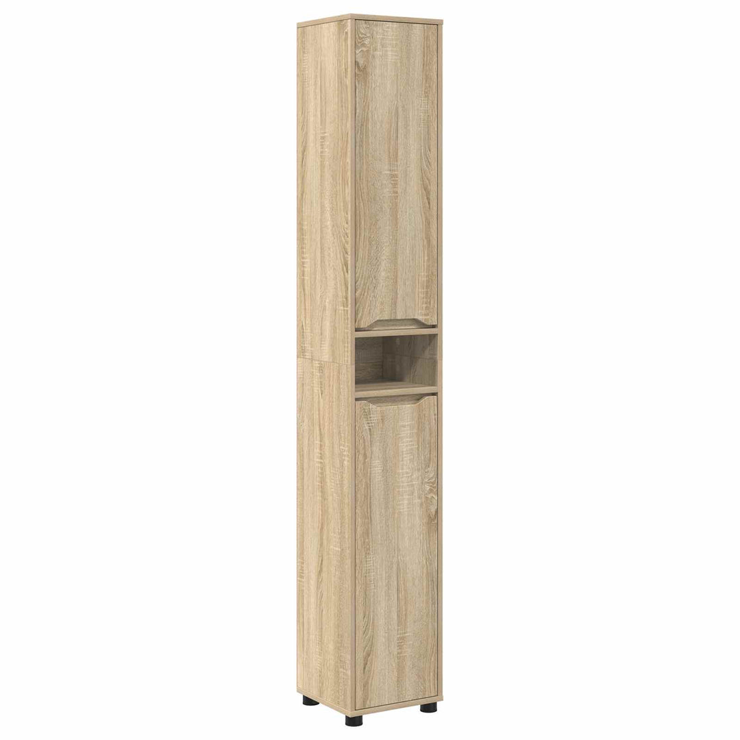 Badeværelsesskab Sonoma eg 30,5 x 30 x 195 cm Konstrueret træ