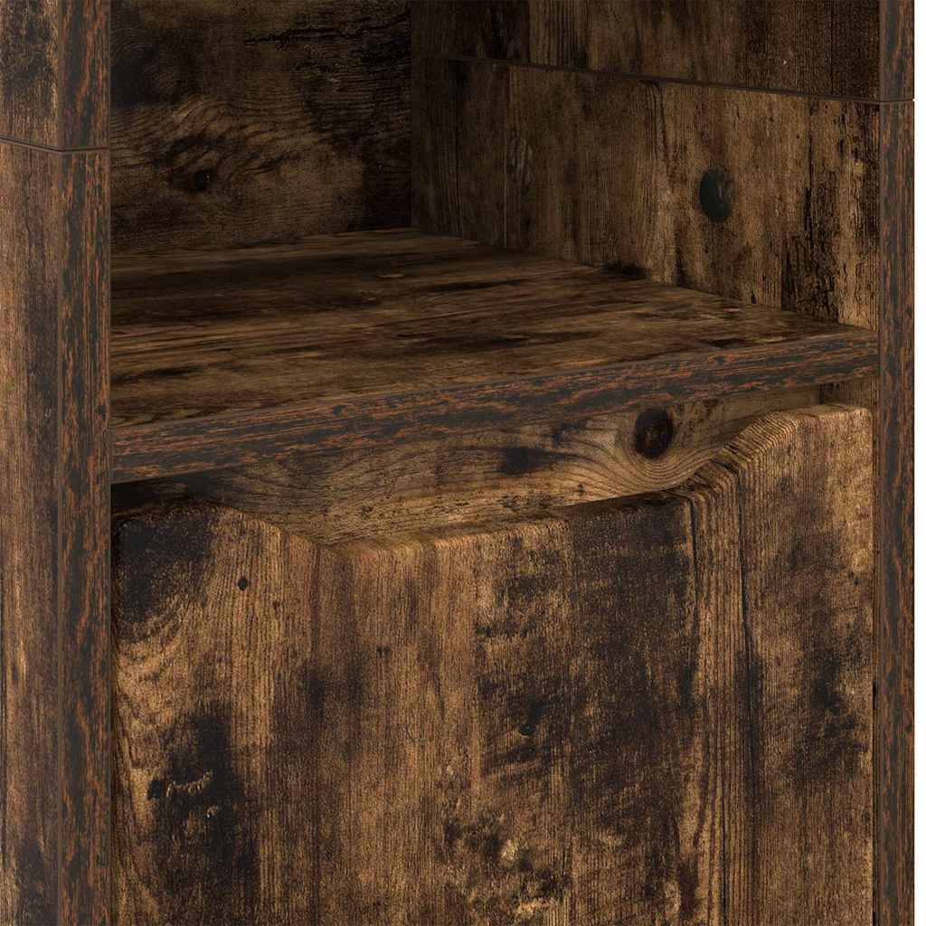 Badeværelsesskab Røget eg 30,5 x 30 x 195 cm Konstrueret træ