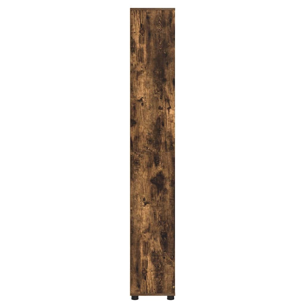 Badeværelsesskab Røget eg 30,5 x 30 x 195 cm Konstrueret træ