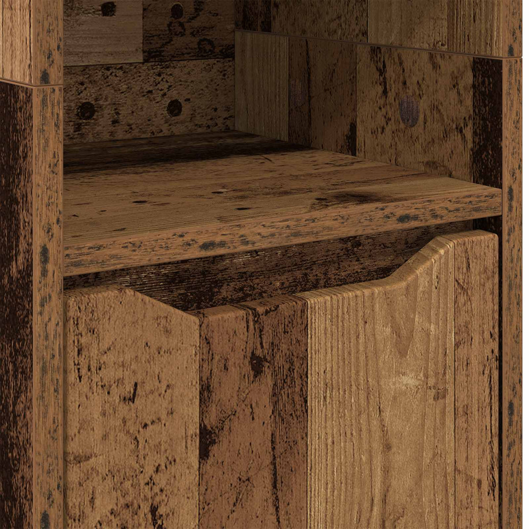 Badeværelsesskab Gammelt træ 30,5 x 30 x 195 cm Konstrueret træ