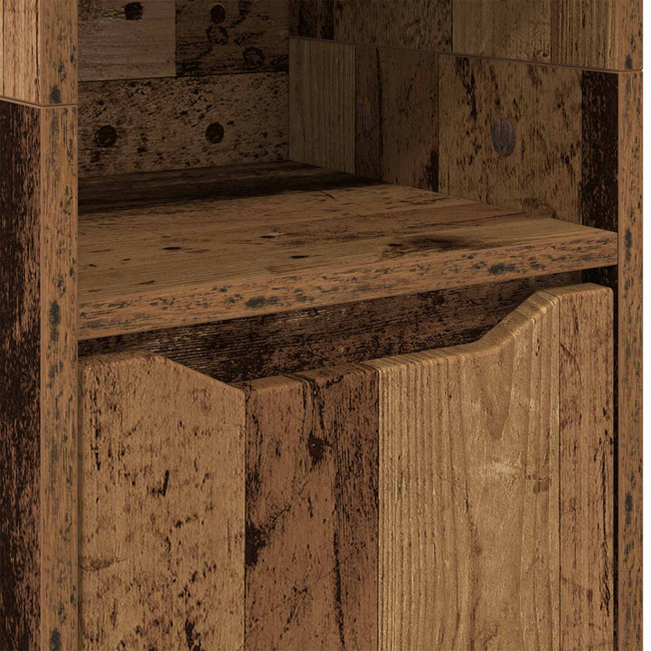 Badeværelsesskab Gammelt træ 30,5 x 30 x 195 cm Konstrueret træ