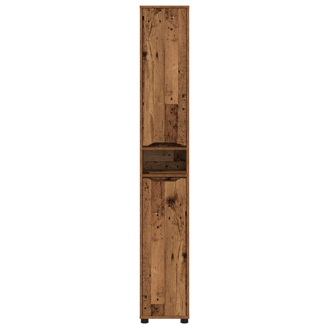 Badeværelsesskab Gammelt træ 30,5 x 30 x 195 cm Konstrueret træ