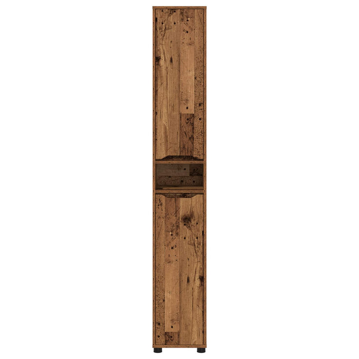 Badeværelsesskab Gammelt træ 30,5 x 30 x 195 cm Konstrueret træ