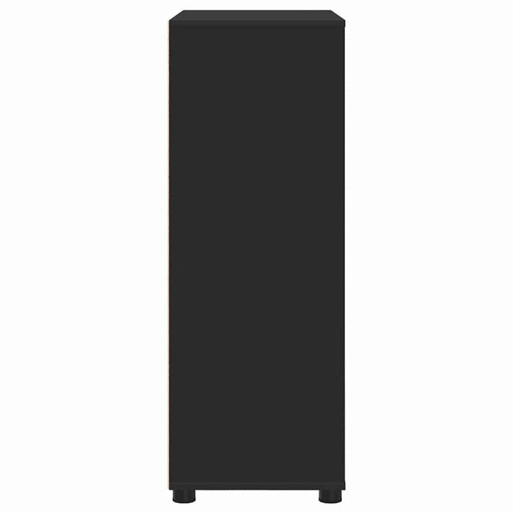 Badeværelsesskab Sort 72,5 x 36,5 x 100 cm Konstrueret træ