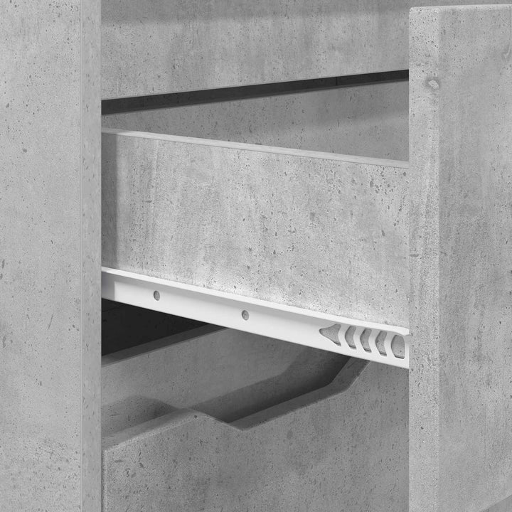 Badeværelsesskab Beton Grå 72,5 x 36,5 x 100 cm Konstrueret træ