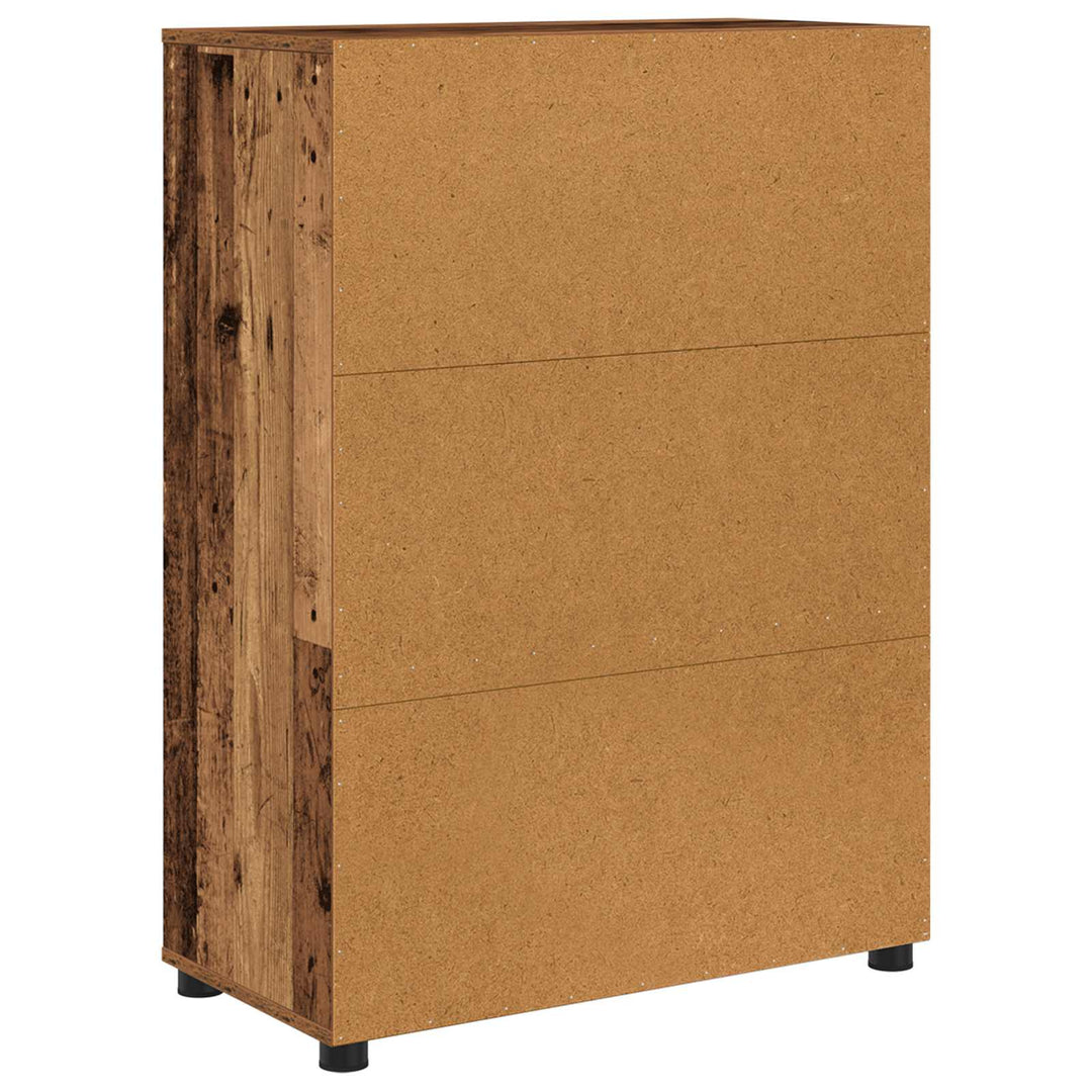 Badeværelsesskab med skuffe Gammelt træ 72,5 x 36,5 x 100 cm