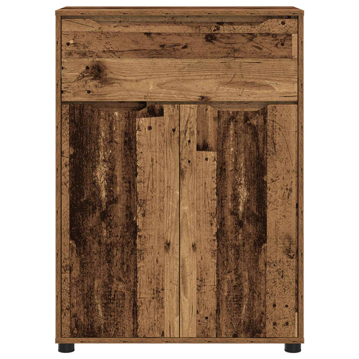 Badeværelsesskab med skuffe Gammelt træ 72,5 x 36,5 x 100 cm